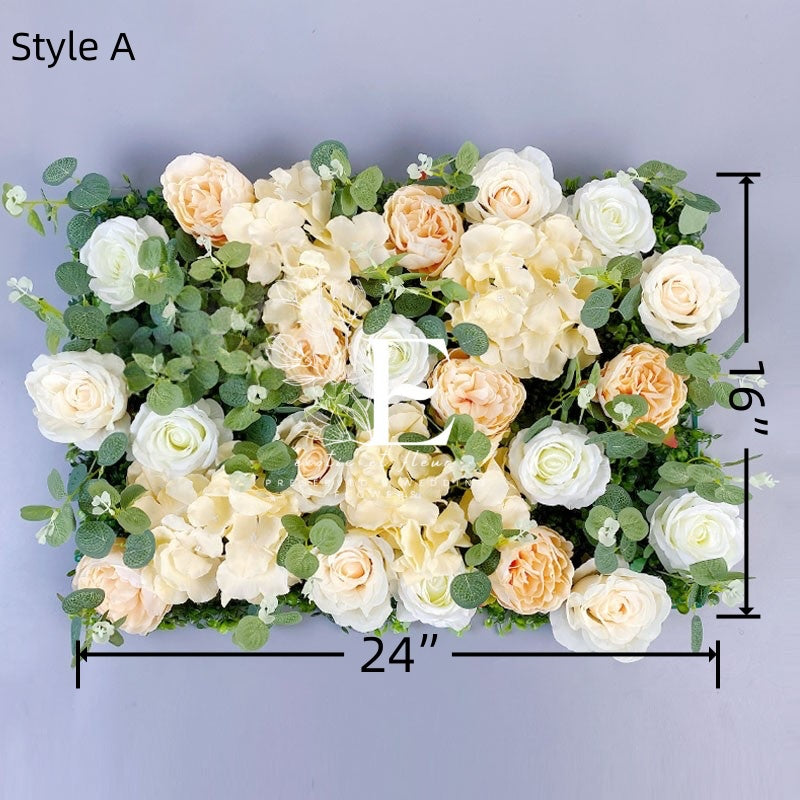 Multicolored Flower Wall Panel (24" by 16" ): 3D Floral Backdrop Panel For Home Wall Decor, Commercial Store Wall Interior Decoration