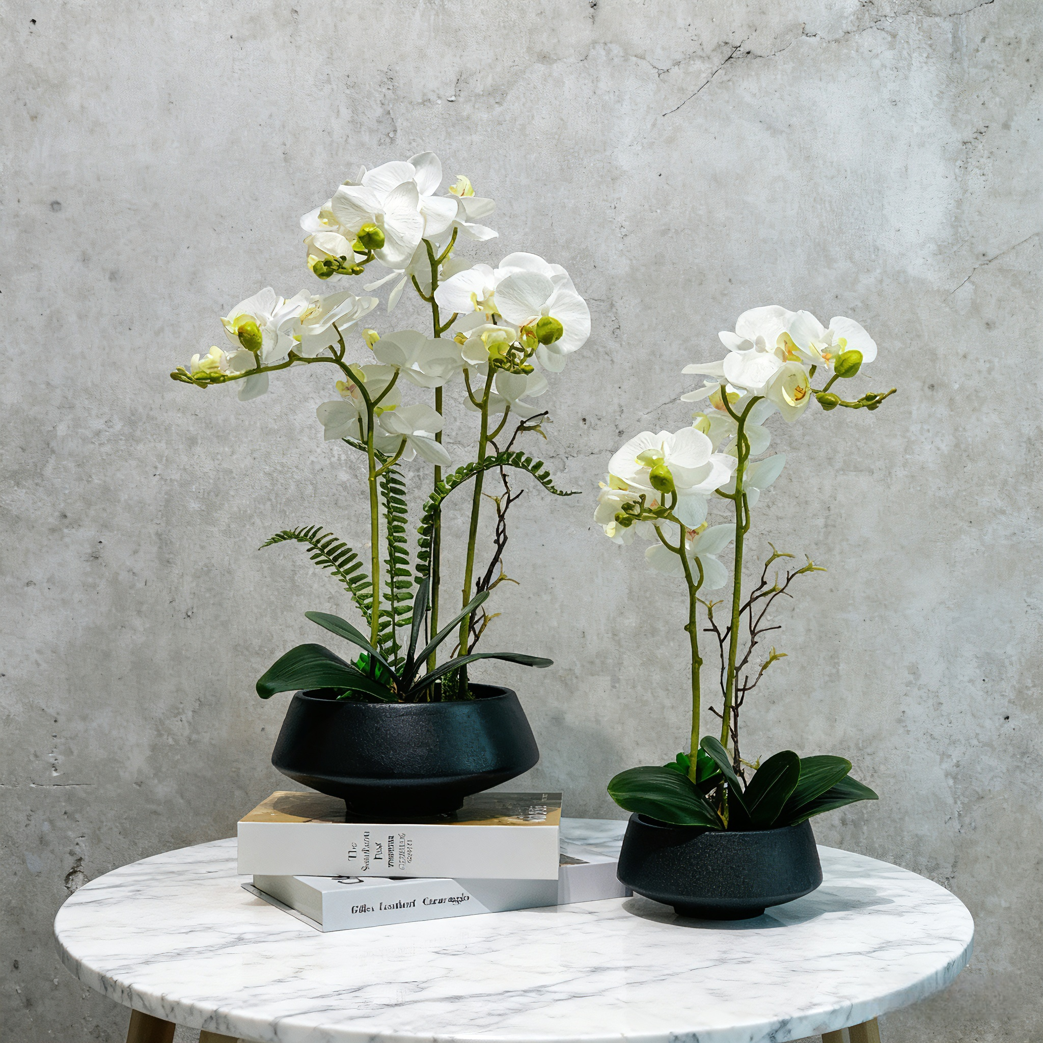 Creative Modern Artificial Flower Ornaments(54cm*30cm) With Ceramic Vase: Handmade Floral Ornaments For Home