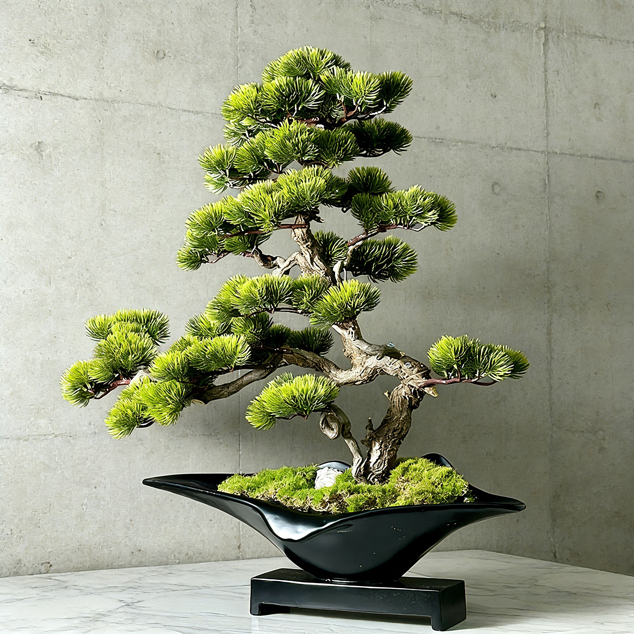 Handmade Bonsai Tree Art With Natural Wood, Zen Style Home Or Commercial Decoration