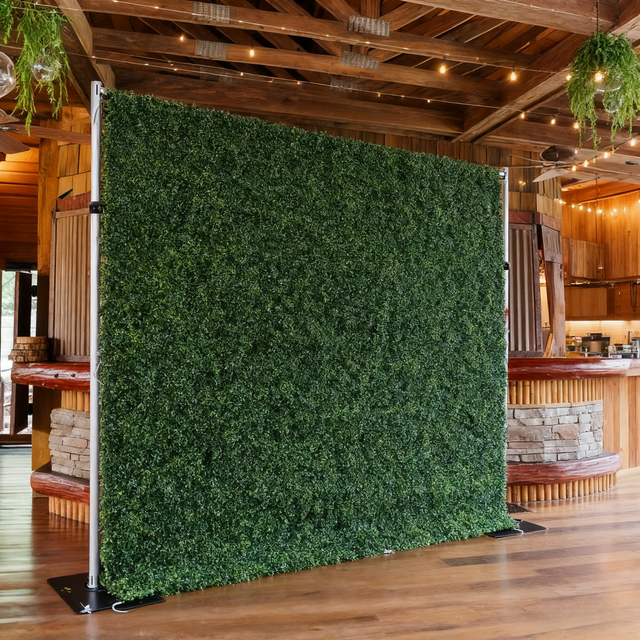 3D Grass Wall Backdrop: 8x8ft Holiday, Event And Commercial Store Decoration