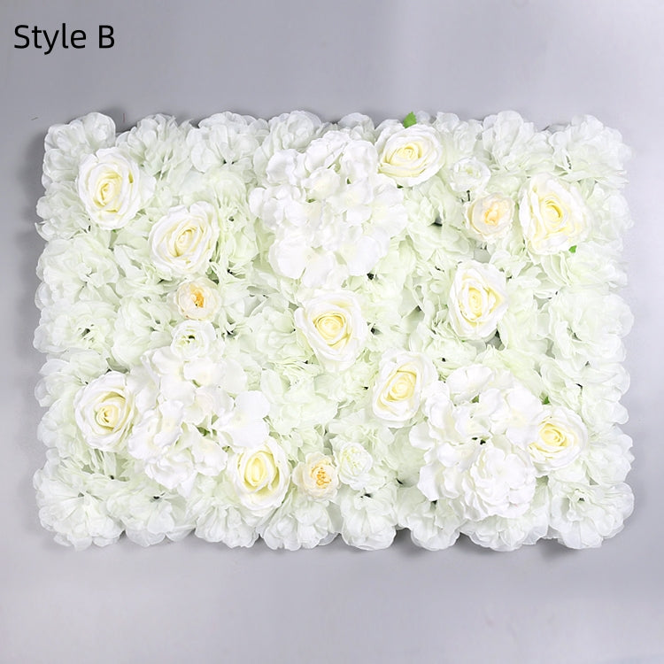 Green And White Flower Wall Panel (24" by 16" ): 3D Floral Backdrop Panel For Home Wall Decor, Commercial Store Wall Interior Decoration.