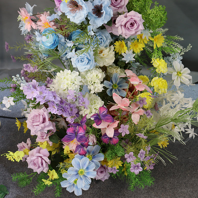 Handmade Silk Rose Flower Arch: Tropical Wedding Decor (8ft x 7ft)