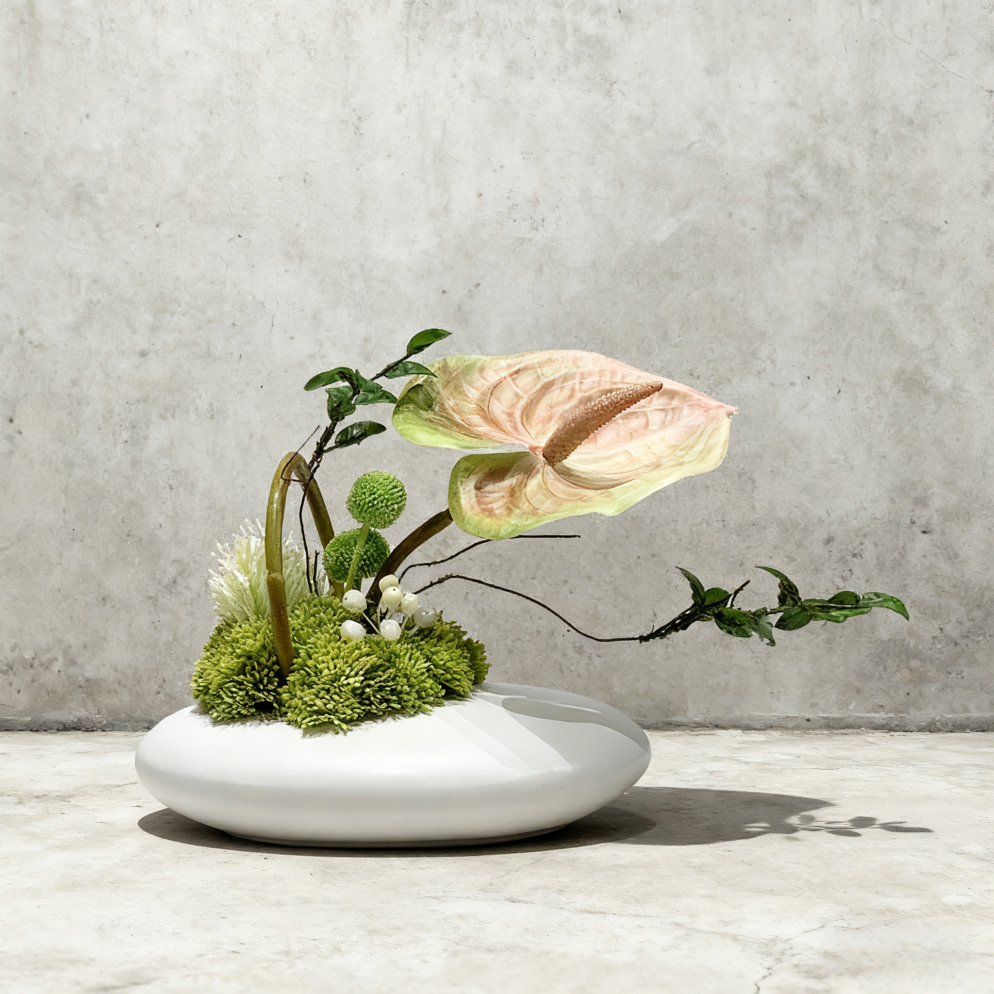 Creative Modern Luxury Artificial Flower Ornaments With Ceramic Vase: Handmade Floral Ornaments For Home