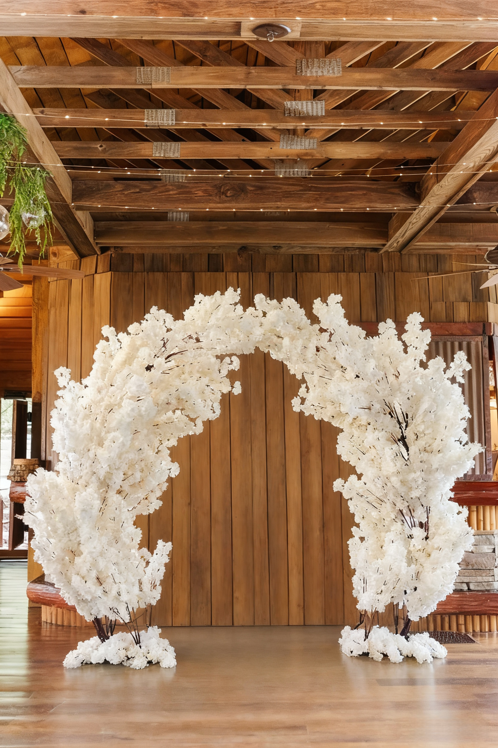 8ft Artificial Sakura Flower Arch: Wedding & Event Decor