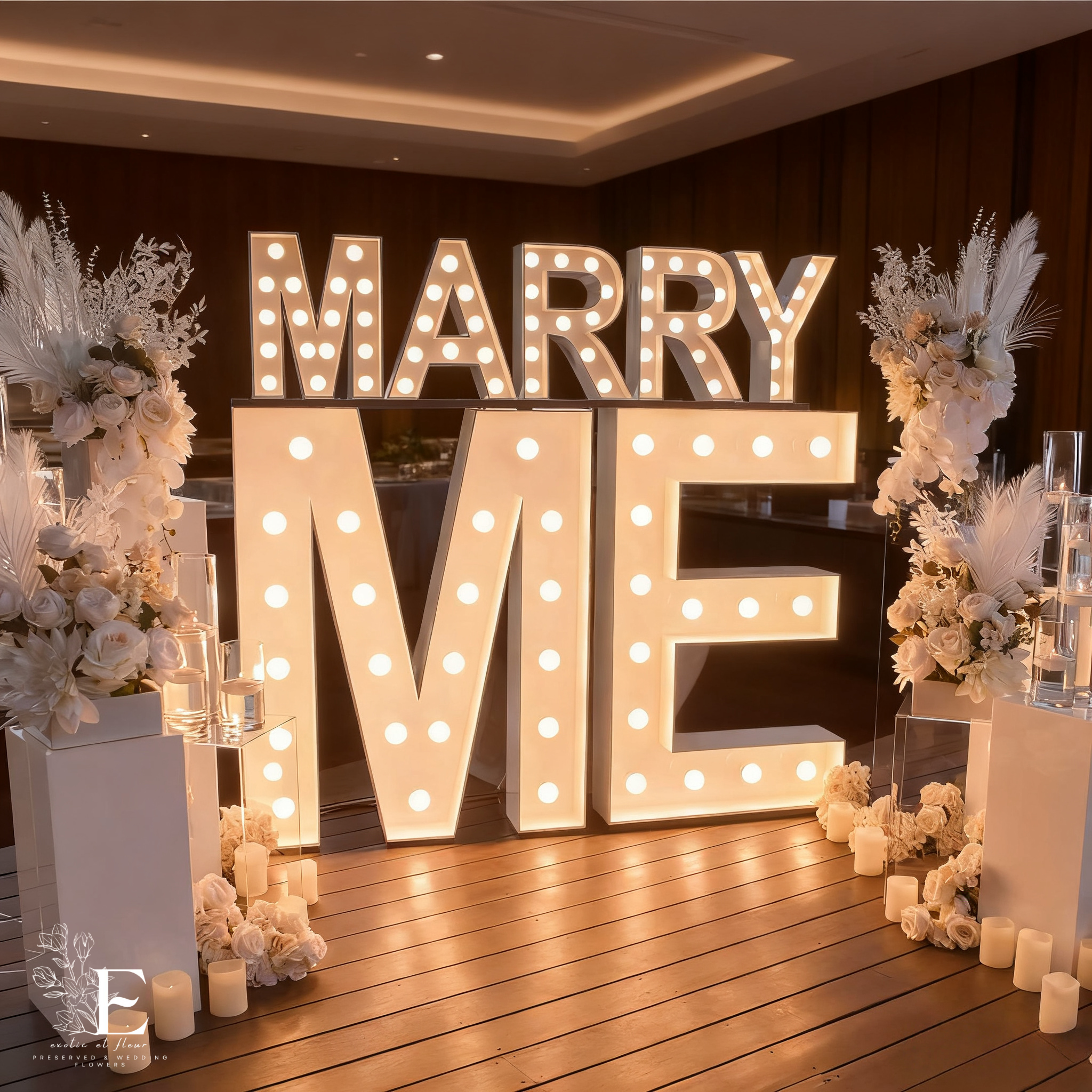 4Ft LED Event Large Neon Light Frame Letters & Numbers for Birthday Wedding Party Decoration