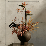 Creative Modern Luxury Preserved Flower Ornaments With Ceramic Vase: Handmade Floral Ornaments For Home