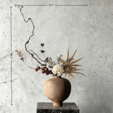 Creative Modern Luxury Preserved Flower Ornaments With Ceramic Vase: Handmade Floral Ornaments For Home