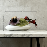 Creative Modern Luxury Artificial Flower Ornaments With Ceramic Vase: Handmade Floral Ornaments For Home