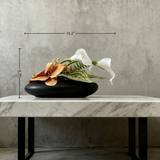 Creative Modern Luxury Artificial Flower Ornaments With Ceramic Vase: Handmade Floral Ornaments For Home