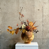 Creative Modern Luxury Preserved Flower Ornaments With Ceramic Vase: Handmade Floral Ornaments For Home