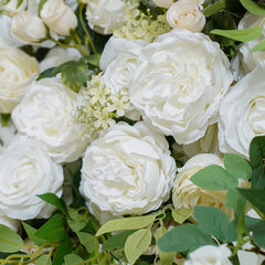 A8111 White Rose With Green Wedding Round Arch Decor Floral Arrangement