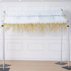 A8188 Pink White Baby's Breath Wedding Backdrop Decor Curtain Cloth Flower Wall