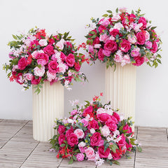 A8204 Hot Pink Wedding Table Centerpieces Flower Ball