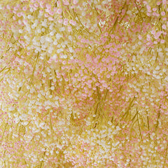 A8188 Pink White Baby's Breath Wedding Backdrop Decor Curtain Cloth Flower Wall
