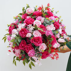 A8204 Hot Pink Wedding Table Centerpieces Flower Ball