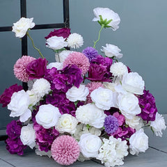Purple Wedding Backdrop Arch Floral Arrangement A6699 A7561 A8150