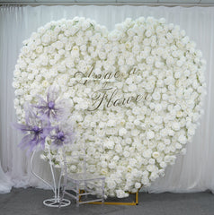 A7699 Creative Love 5D White rose cloth wall wedding background arrangement
