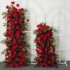 A7764 5D Red Rose Wedding Background Arch KT Board Decorative Flower Row