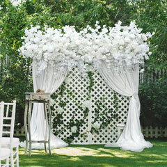 A7568 Rose Cherry Blossom Hang Wisteria Wedding Floral Arrangement