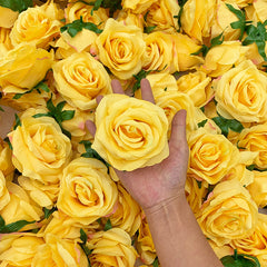 A6002 100Pcs 9CM White Rose Flower Heads Wedding Floral Arrangement