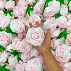 A6002 100Pcs 9CM White Rose Flower Heads Wedding Floral Arrangement