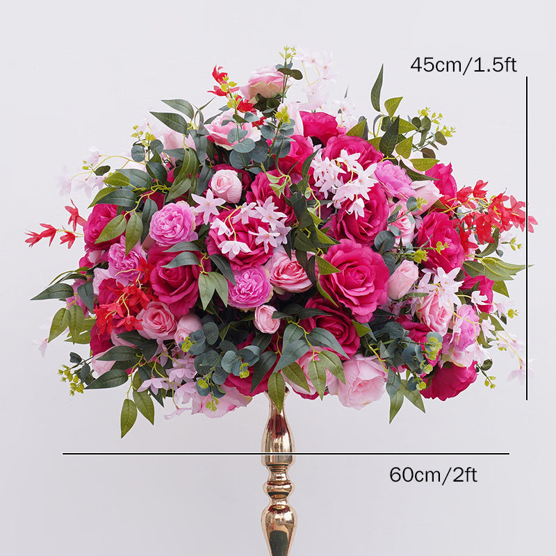 A8204 Hot Pink Wedding Table Centerpieces Flower Ball