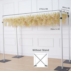 A8188 Pink White Baby's Breath Wedding Backdrop Decor Curtain Cloth Flower Wall