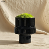 Preserved Bonsai Flower Arrangement: Wabi-Sabi Moss Art Decor