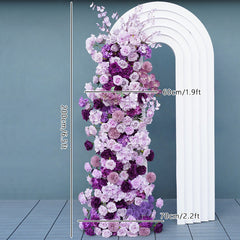 Purple Wedding Backdrop Arch Floral Arrangement A6699 A7561 A8150