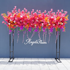 A7568 Rose Cherry Blossom Hang Wisteria Wedding Floral Arrangement