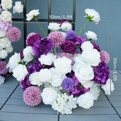 Purple Wedding Backdrop Arch Floral Arrangement A6699 A7561 A8150