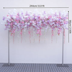 A7568 Rose Cherry Blossom Hang Wisteria Wedding Floral Arrangement