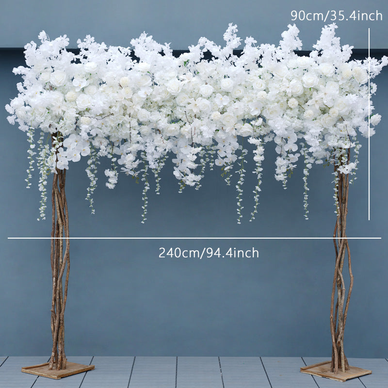 A7568 Rose Cherry Blossom Hang Wisteria Wedding Floral Arrangement