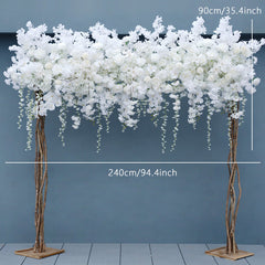 A7568 Rose Cherry Blossom Hang Wisteria Wedding Floral Arrangement
