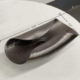 Handmade Wabi-Sabi Faux Floral Arrangement with Ceramic Vase