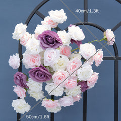 A104  A7613 Rose Wedding Backdrop Floral Arrangement Arch Decor Hanging Flower Row