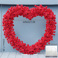 Luxury Heart-Shaped Shelf Floral Arrangement Wedding Arch Decor A7591 A6625 A7448 A7449 A8046