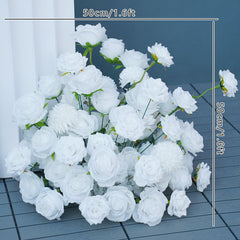 White Rose Wedding Arch Decor Stage Road Lead Floor Flower A023 A4891 A7647