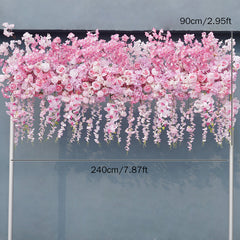 A7568 Rose Cherry Blossom Hang Wisteria Wedding Floral Arrangement