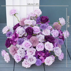 Purple Wedding Backdrop Arch Floral Arrangement A6699 A7561 A8150