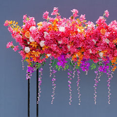 A7568 Rose Cherry Blossom Hang Wisteria Wedding Floral Arrangement