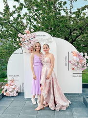 Purple Wedding Backdrop Arch Floral Arrangement A6699 A7561 A8150