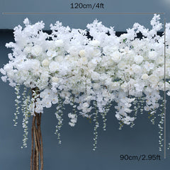 A7568 Rose Cherry Blossom Hang Wisteria Wedding Floral Arrangement