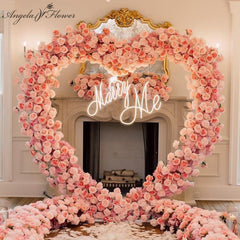 Luxury Heart-Shaped Shelf Floral Arrangement Wedding Arch Decor A7591 A6625 A7448 A7449 A8046