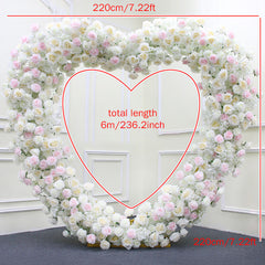Luxury Heart-Shaped Shelf Floral Arrangement Wedding Arch Decor A7591 A6625 A7448 A7449 A8046