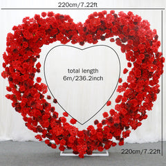 Luxury Heart-Shaped Shelf Floral Arrangement Wedding Arch Decor A7591 A6625 A7448 A7449 A8046
