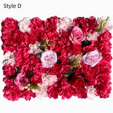 Red Flower Wall Panel (24" by 16" ): 3D Floral Backdrop Panel For Home Wall Decor, Commercial Store Wall Interior Decoration.