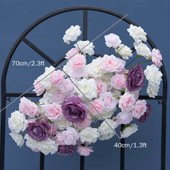 A104  A7613 Rose Wedding Backdrop Floral Arrangement Arch Decor Hanging Flower Row