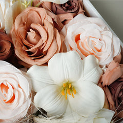 A86381 1 Box Champagne Series Flowers Wedding Floral Arrangement Accessories