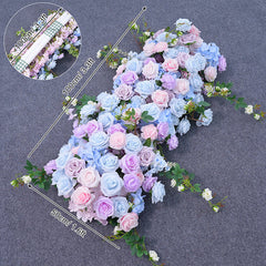 A8111 White Rose With Green Wedding Round Arch Decor Floral Arrangement